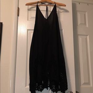 Intimately Free People sheer black crochet dress